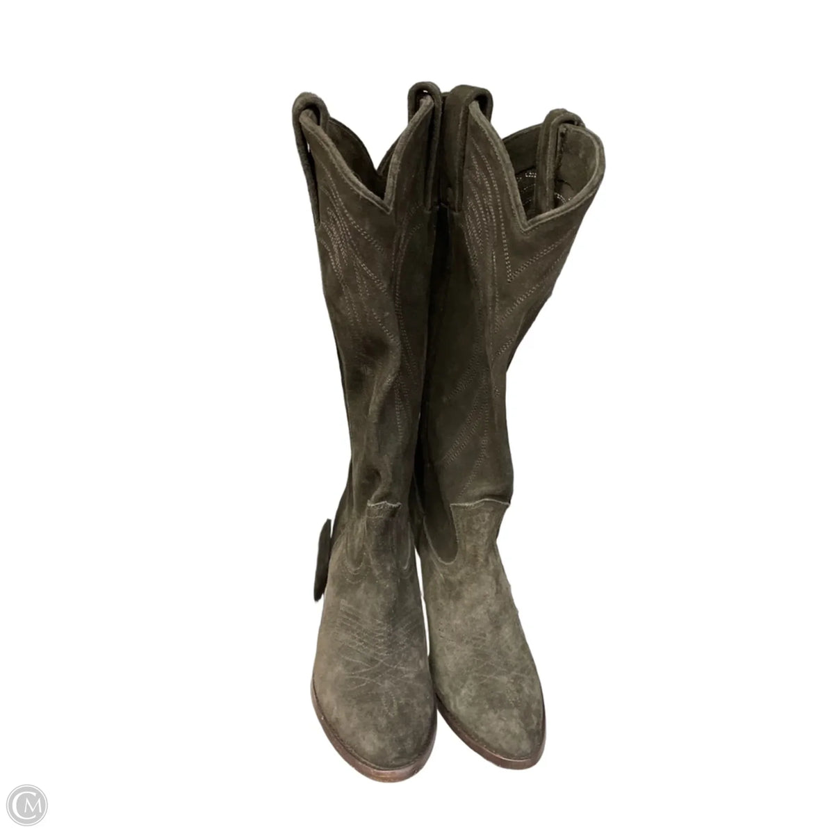Boots Designer By Frye In Green, Size: 5.5