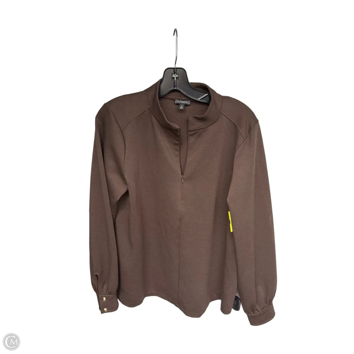 Top Long Sleeve By Talbots In Brown, Size: M