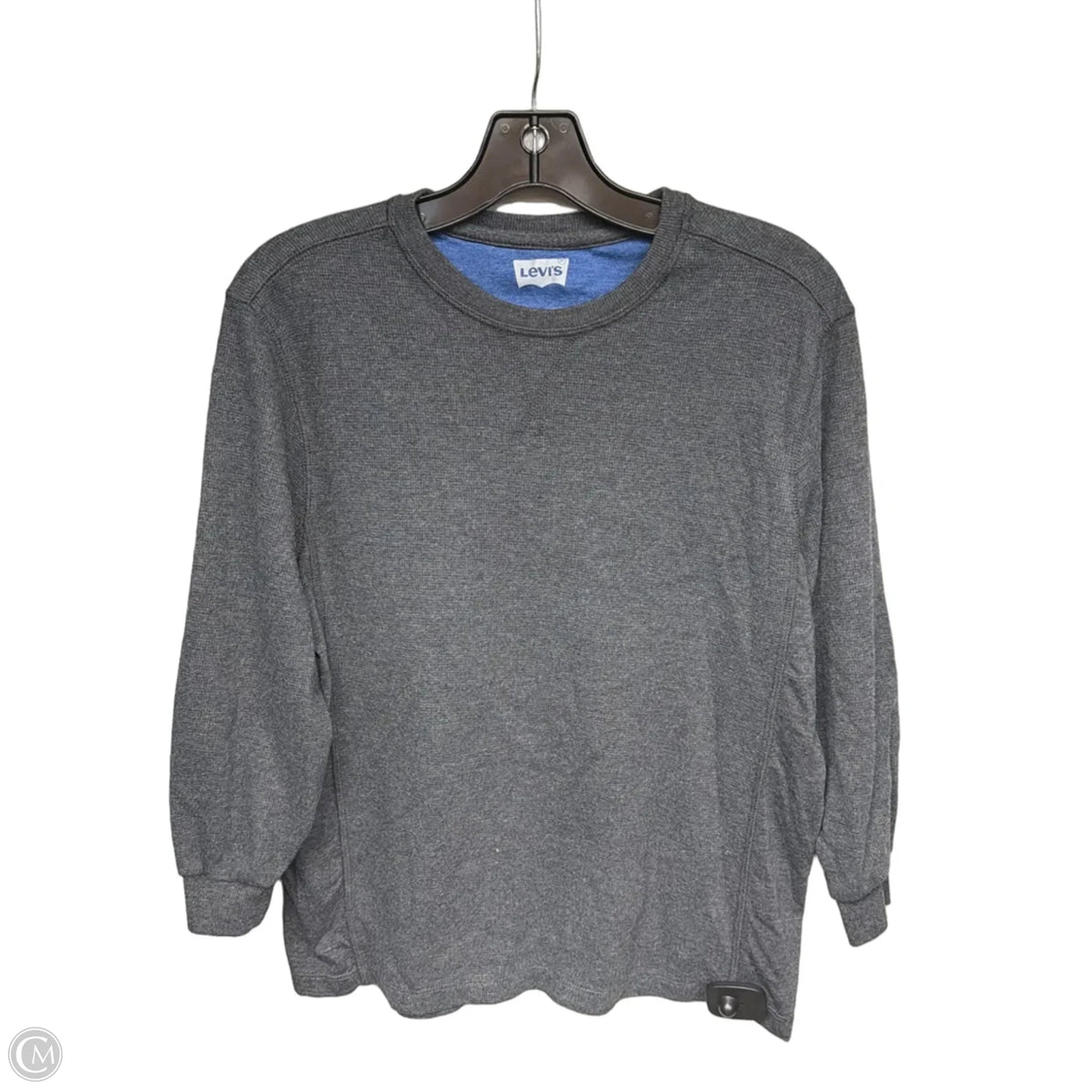Top 3/4 Sleeve By Levis In Grey, Size: S