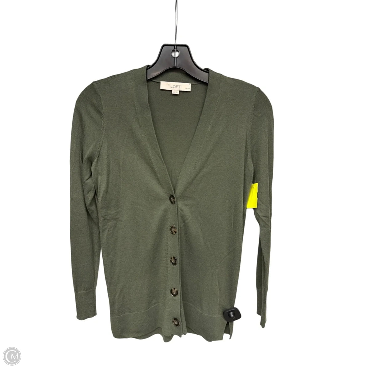 Cardigan By Loft In Green, Size: Xsp