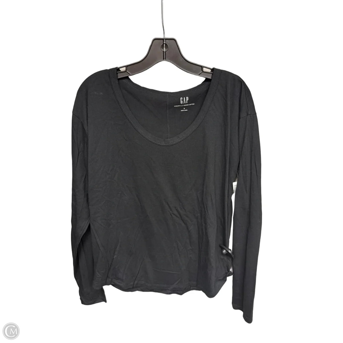 Top Long Sleeve By Gap In Black, Size: S