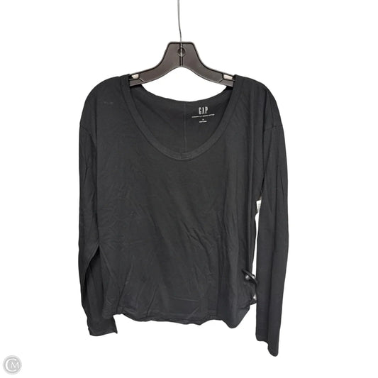 Top Long Sleeve By Gap In Black, Size: S