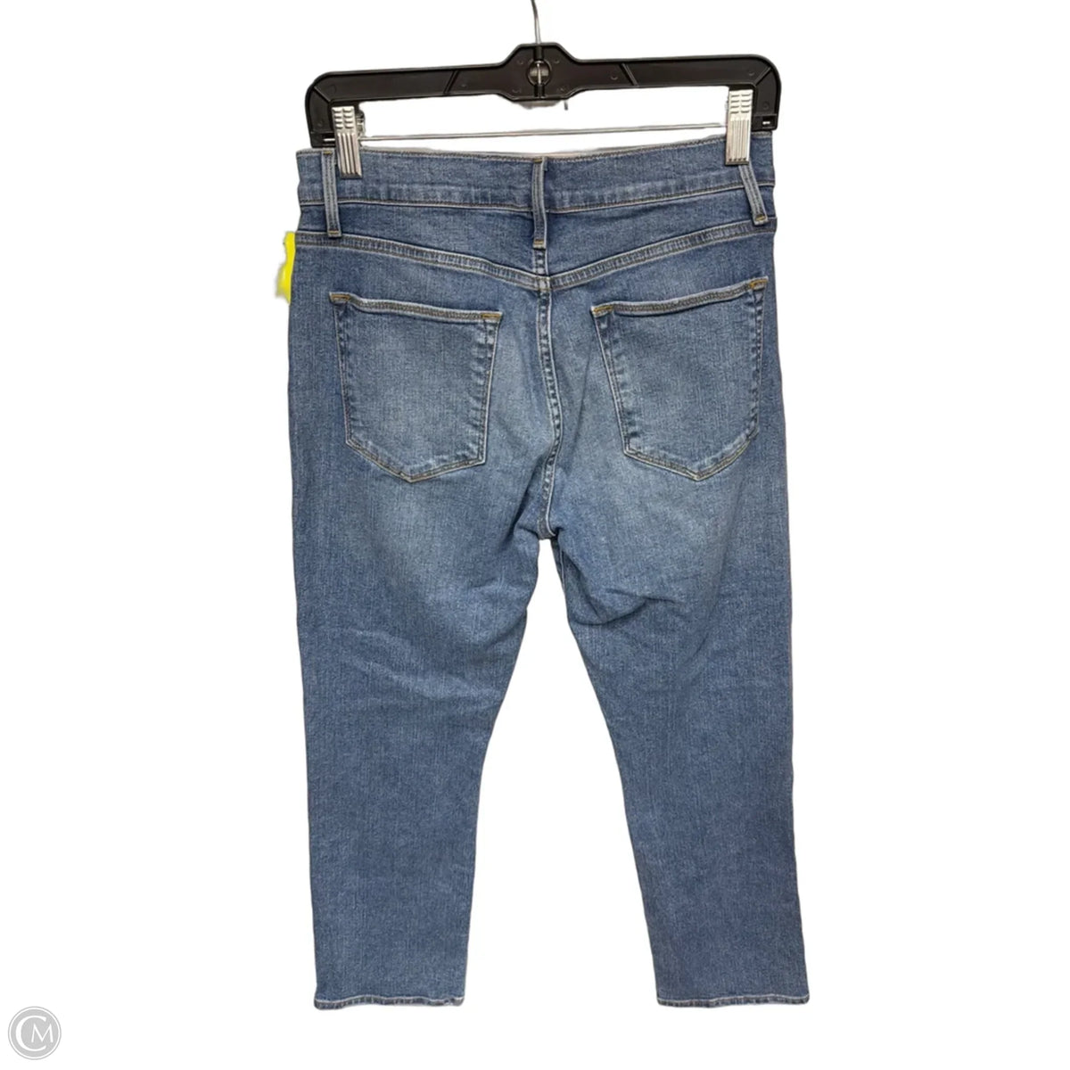 Jeans Cropped By Frame In Blue Denim, Size: 6
