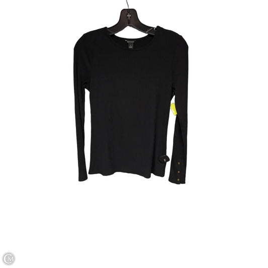 Top Long Sleeve By Ann Taylor In Black, Size: Xs