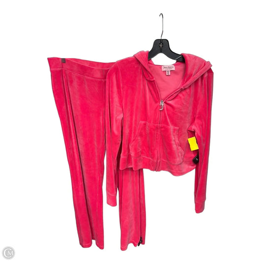 Athletic Pants 2pc By Juicy Couture In Pink, Size: Xl