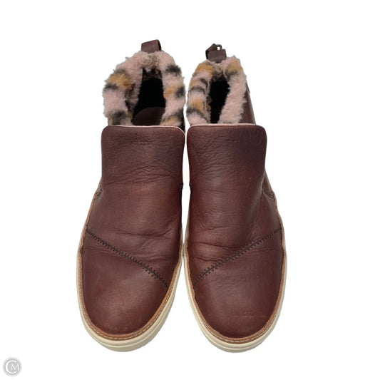 Boots Leather By Toms In Brown, Size: 8