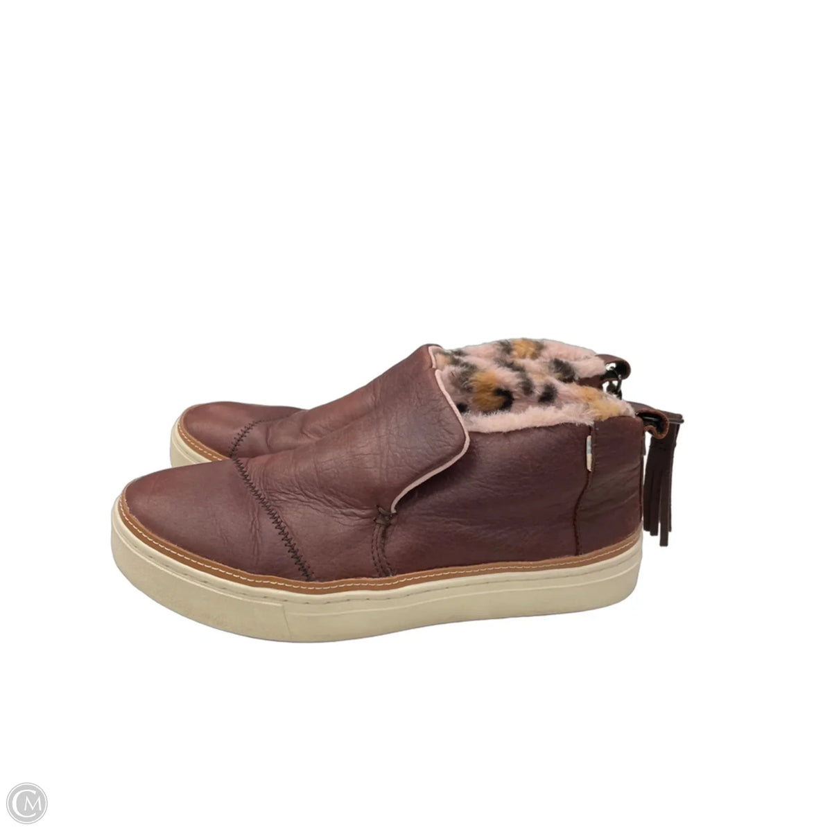 Boots Leather By Toms In Brown, Size: 8