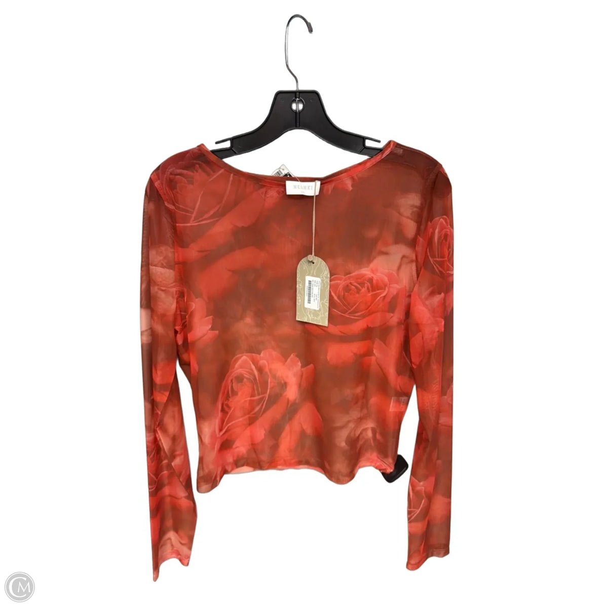 Blouse Long Sleeve By Meshki In Orange, Size: Xxl