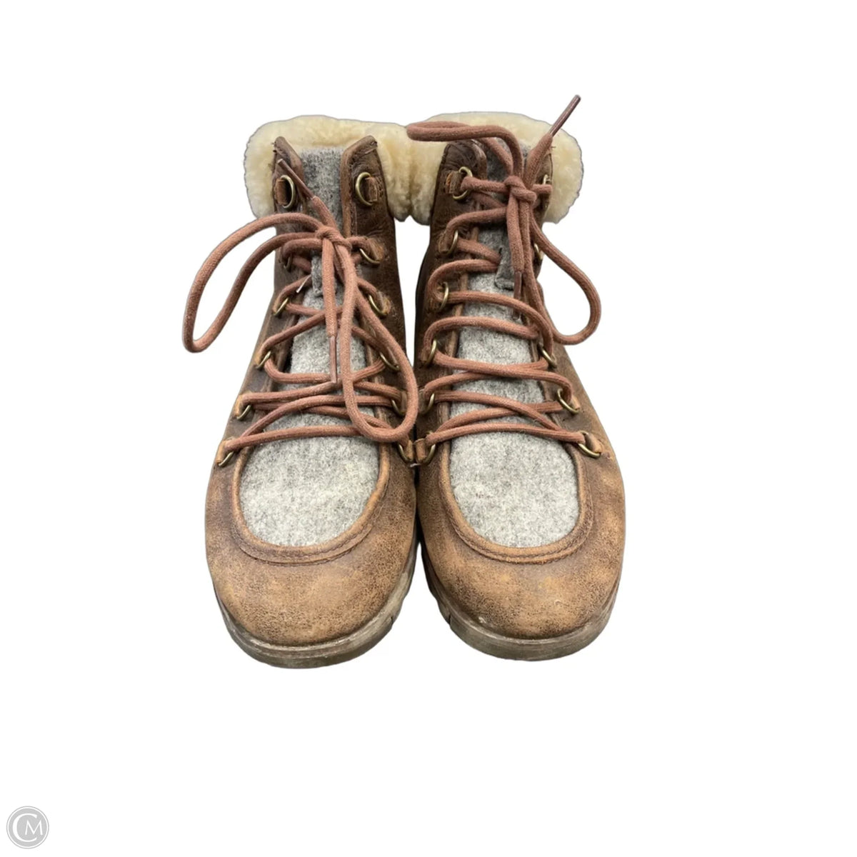 Boots Leather By Sorel In Brown, Size: 8