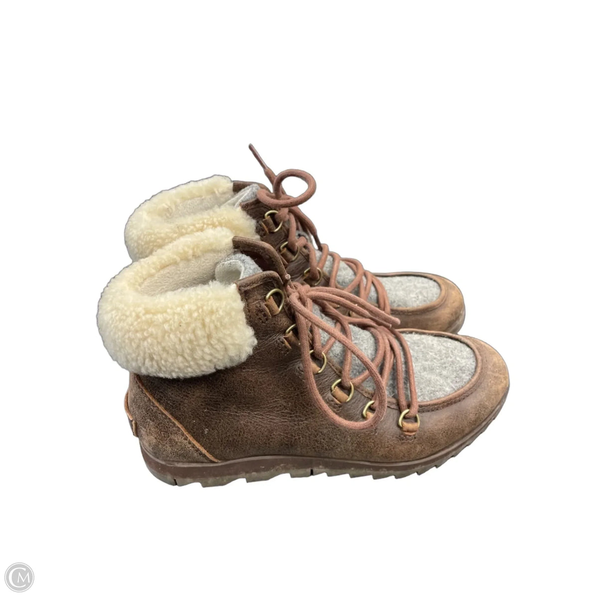 Boots Leather By Sorel In Brown, Size: 8