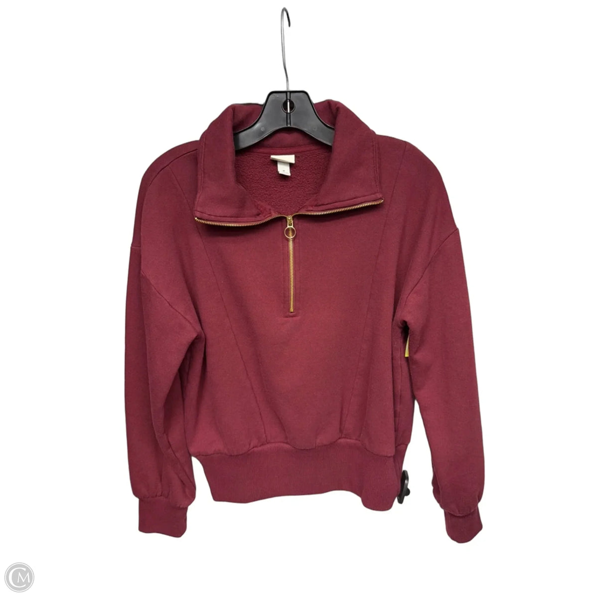 Sweatshirt Collar By A New Day In Maroon, Size: S