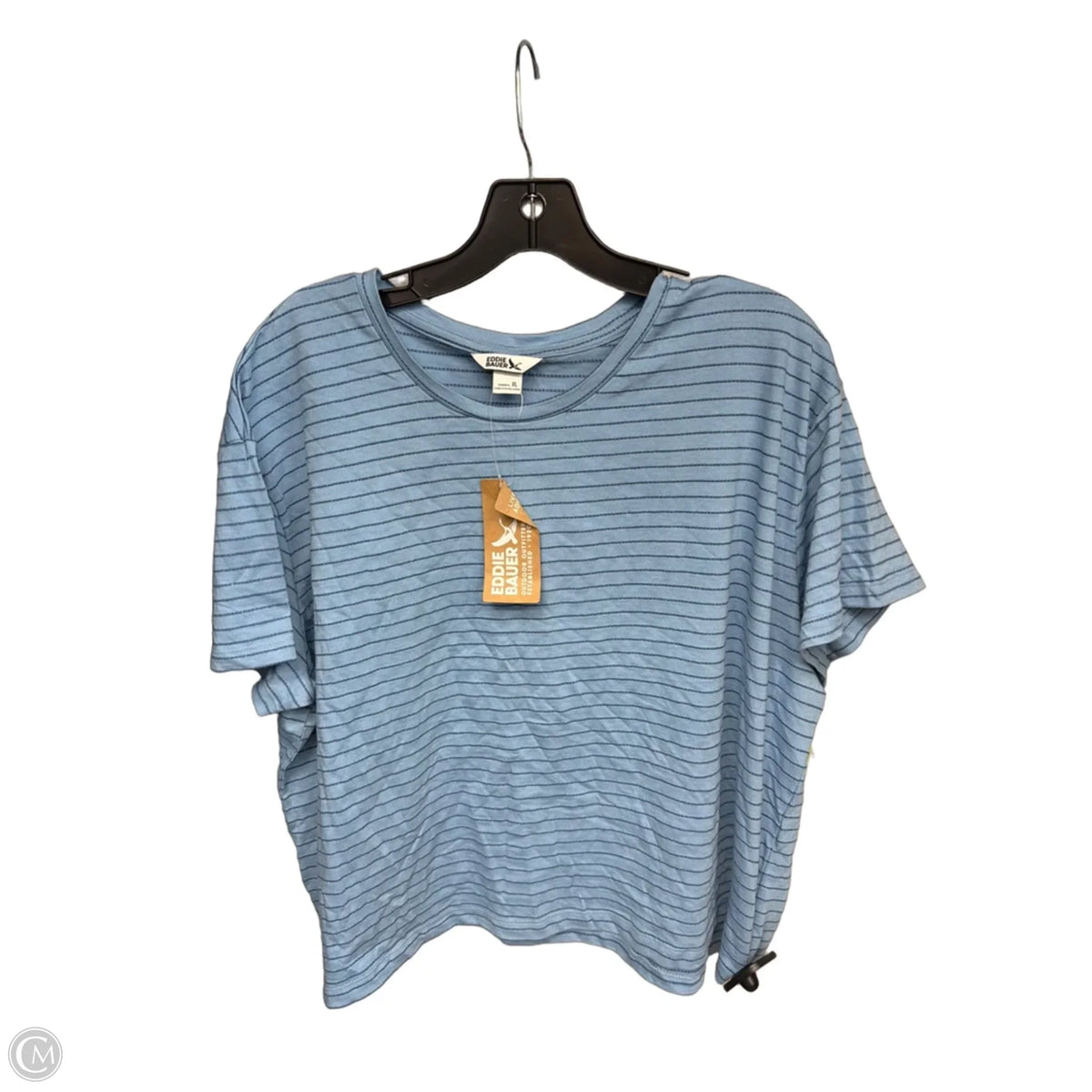 Top Short Sleeve By Eddie Bauer In Blue, Size: Xl