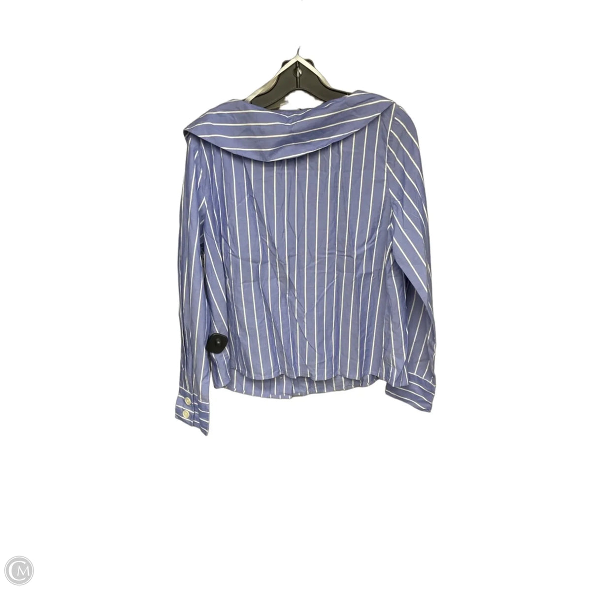 Blouse Long Sleeve By Loft In Blue, Size: M