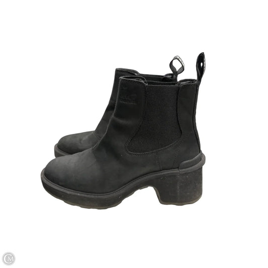 Boots Ankle Heels By Sorel In Black, Size: 9.5