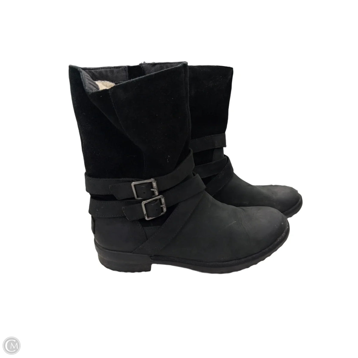 Boots Designer By Ugg In Black, Size: 9