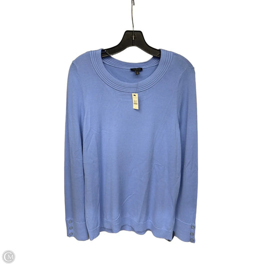 Top Long Sleeve By Talbots In Blue, Size: L