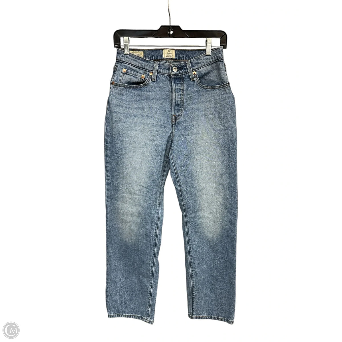 Jeans Straight By Levis In Blue Denim, Size: 6