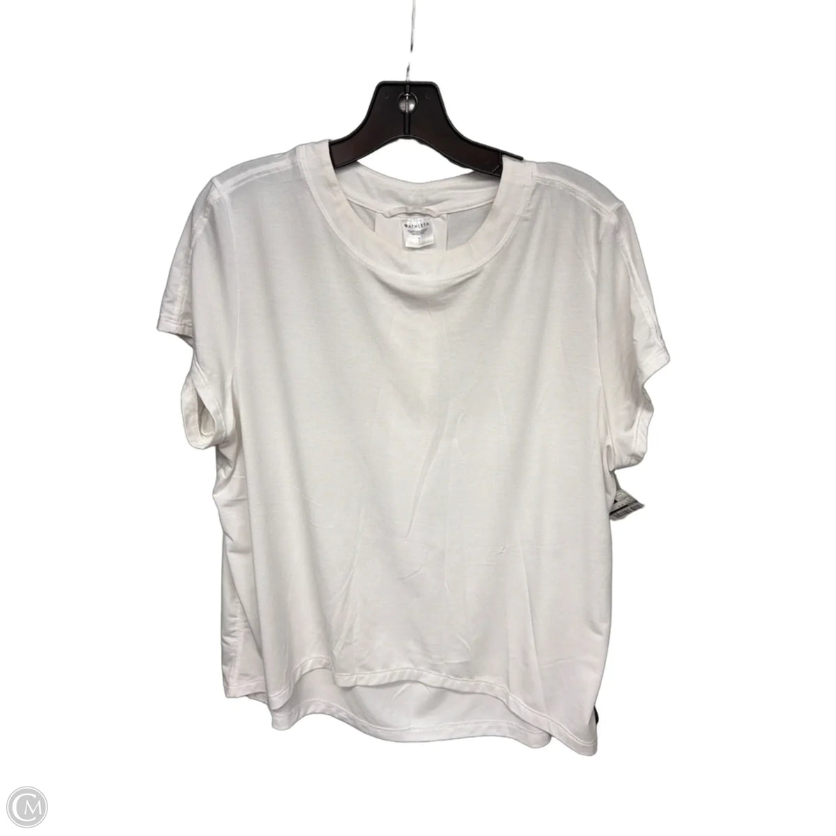 Athletic Top Short Sleeve By Athleta In White, Size: S