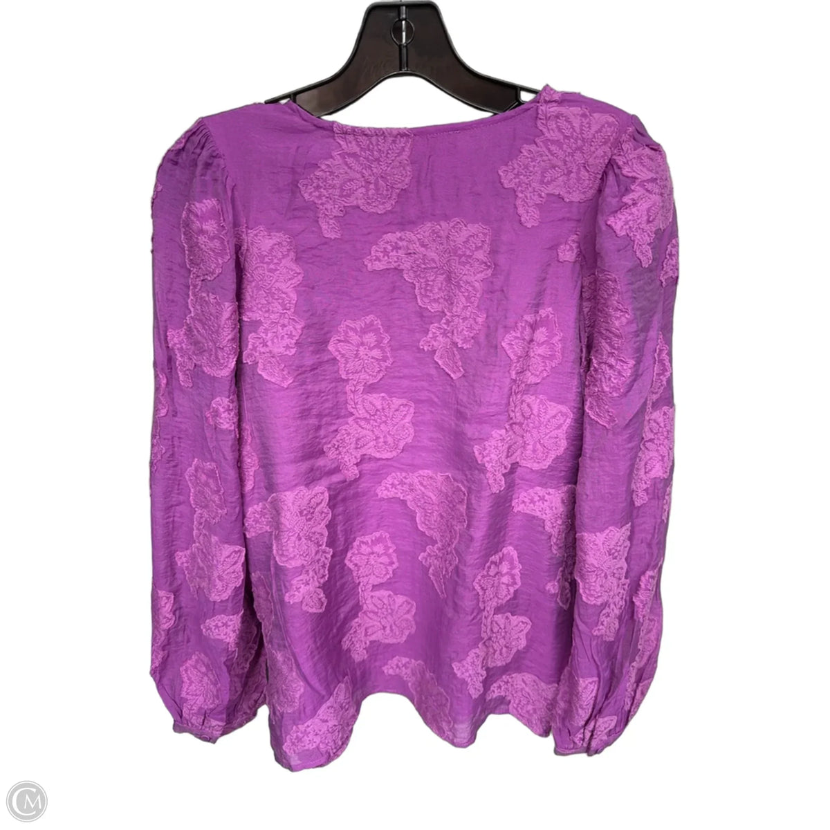 Top Long Sleeve By Loft In Purple, Size: S