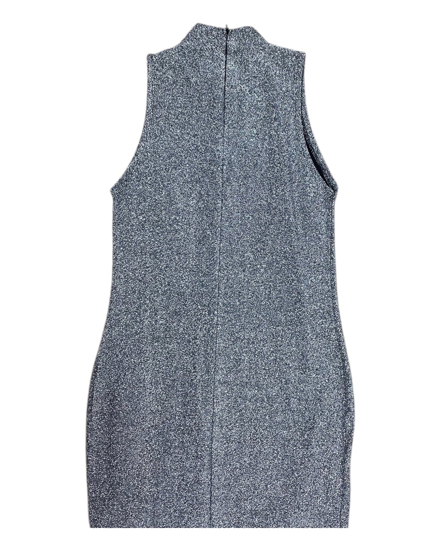 Dress Party Short By Zara In Silver, Size:M