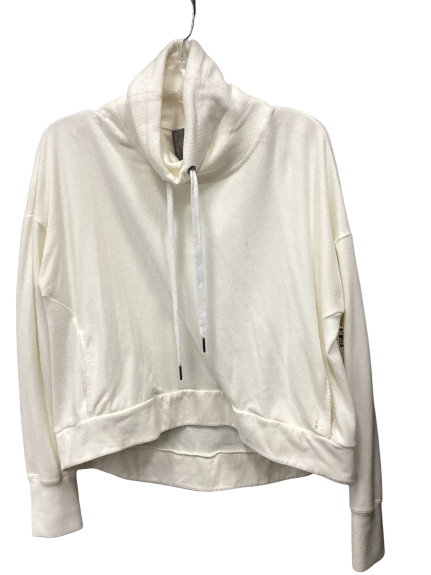 Sweatshirt Hoodie By Sweaty Betty In Cream, Size: S