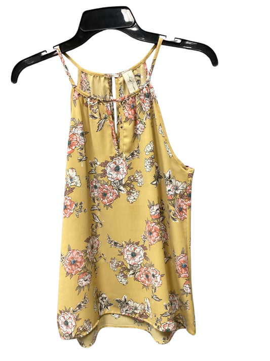 Top Sleeveless By Allison Joy In Yellow, Size: Xs