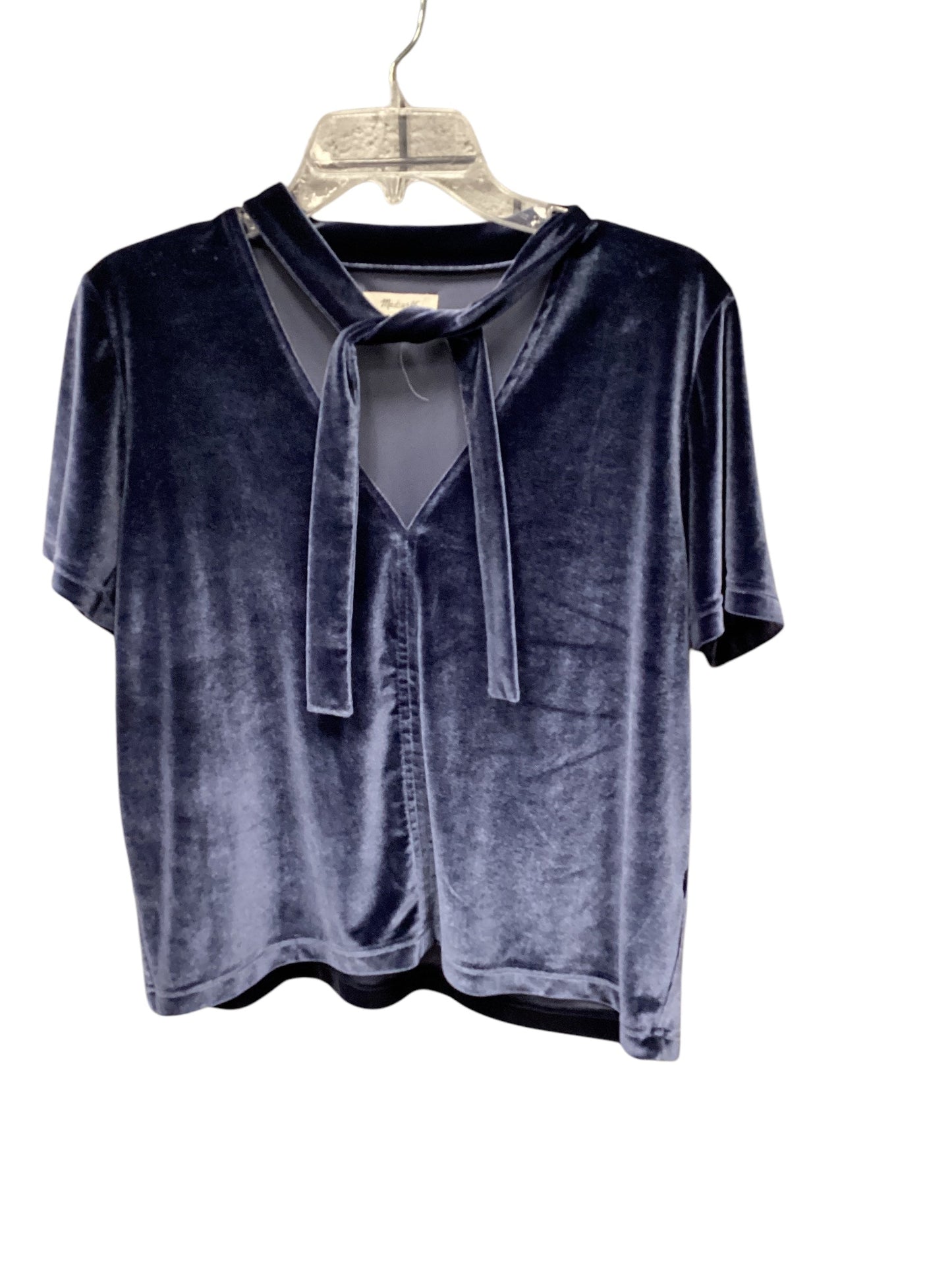 Top Short Sleeve By Madewell In Blue, Size: L