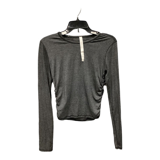 Athletic Top Long Sleeve Crewneck By Lululemon In Grey, Size: 6