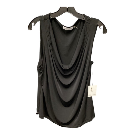 Top Sleeveless By Calvin Klein In Black, Size: 2x