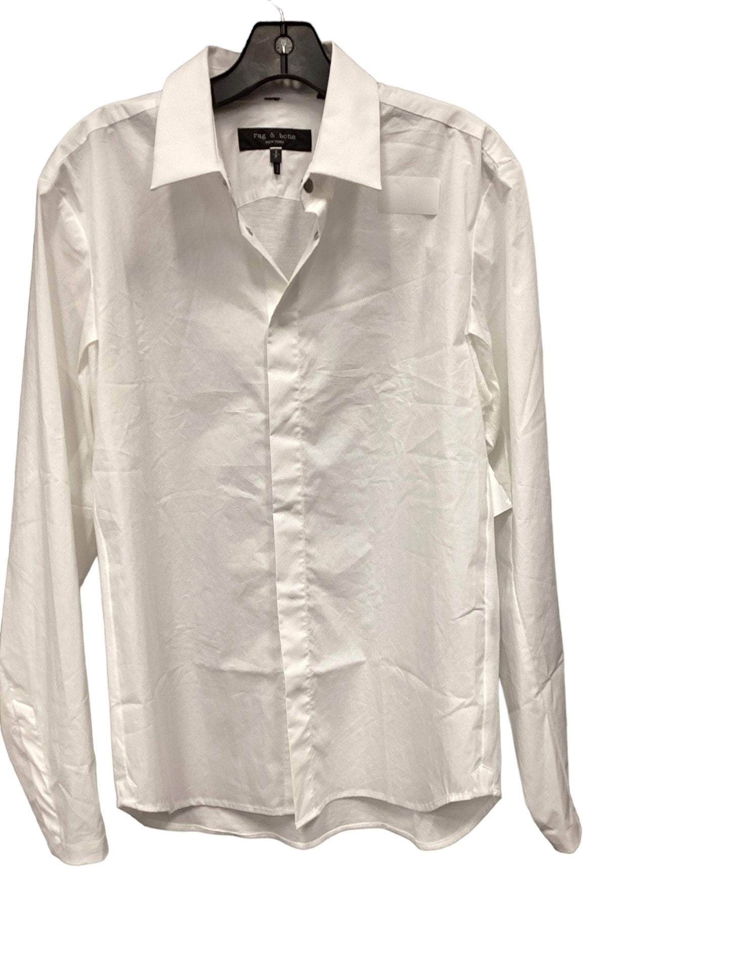 Top Long Sleeve Designer By Rag And Bone In White, Size: S