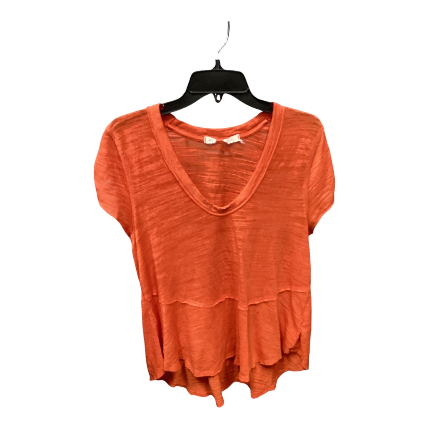 Top Short Sleeve By We The Free In Orange, Size: S