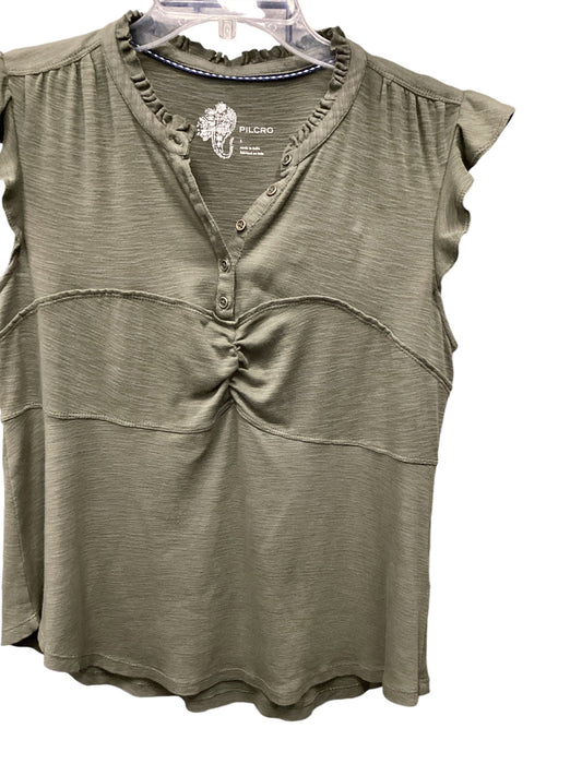 Top Sleeveless By Pilcro In Green, Size: S