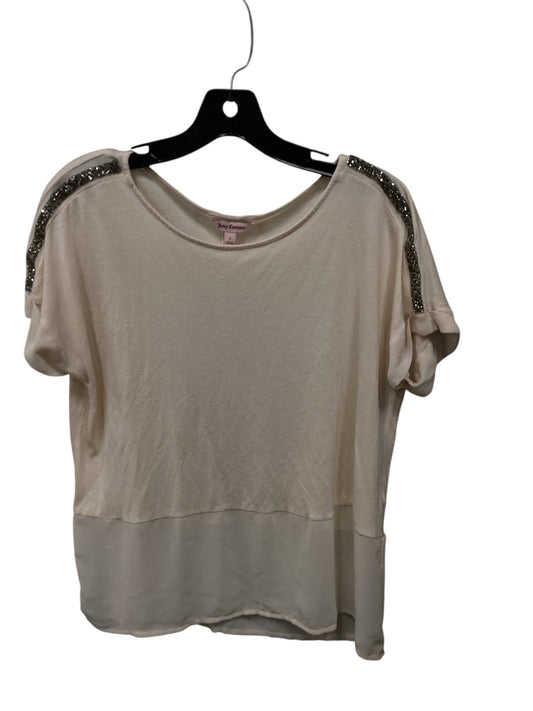 Top Short Sleeve By Juicy Couture In Beige, Size: S