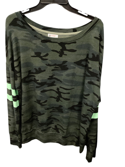 Sweater By Sundry In Camoflauge, Size: L