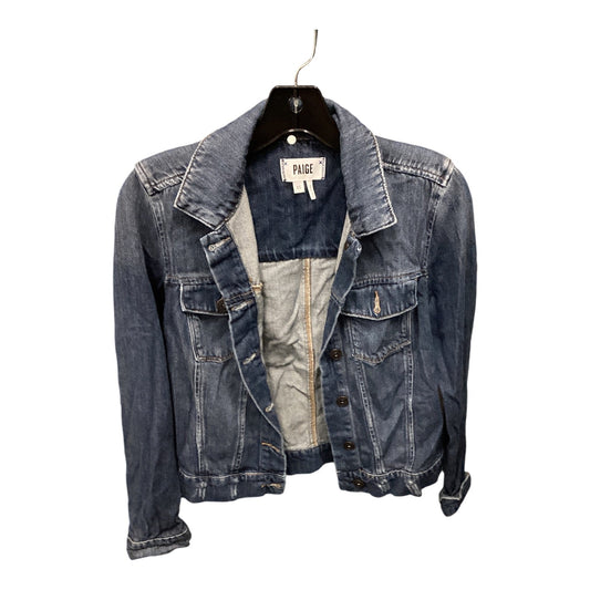 Jacket Denim By Paige In Blue Denim, Size: Xs