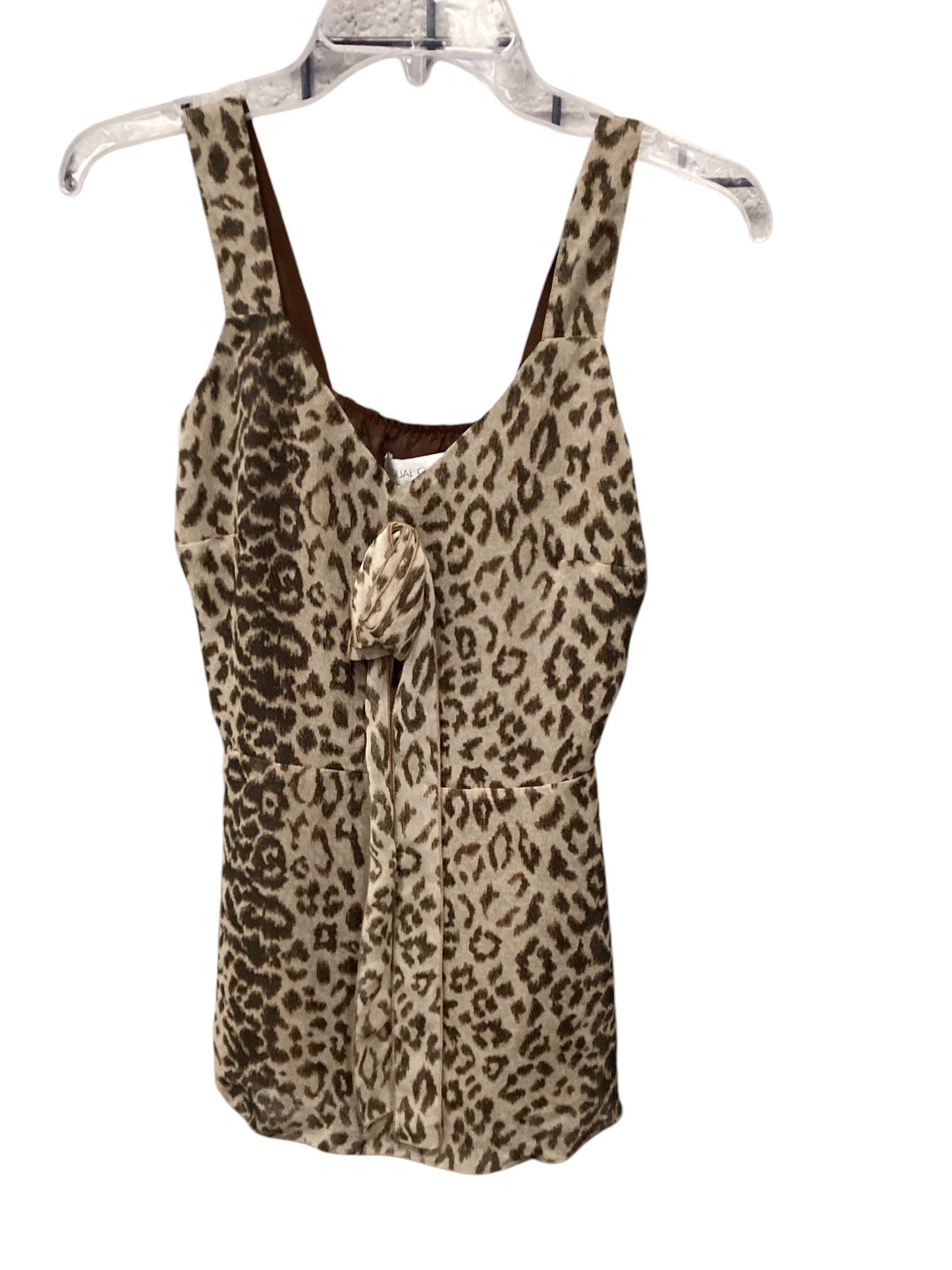 Top Sleeveless By Clothes Mentor In Animal Print, Size: 2