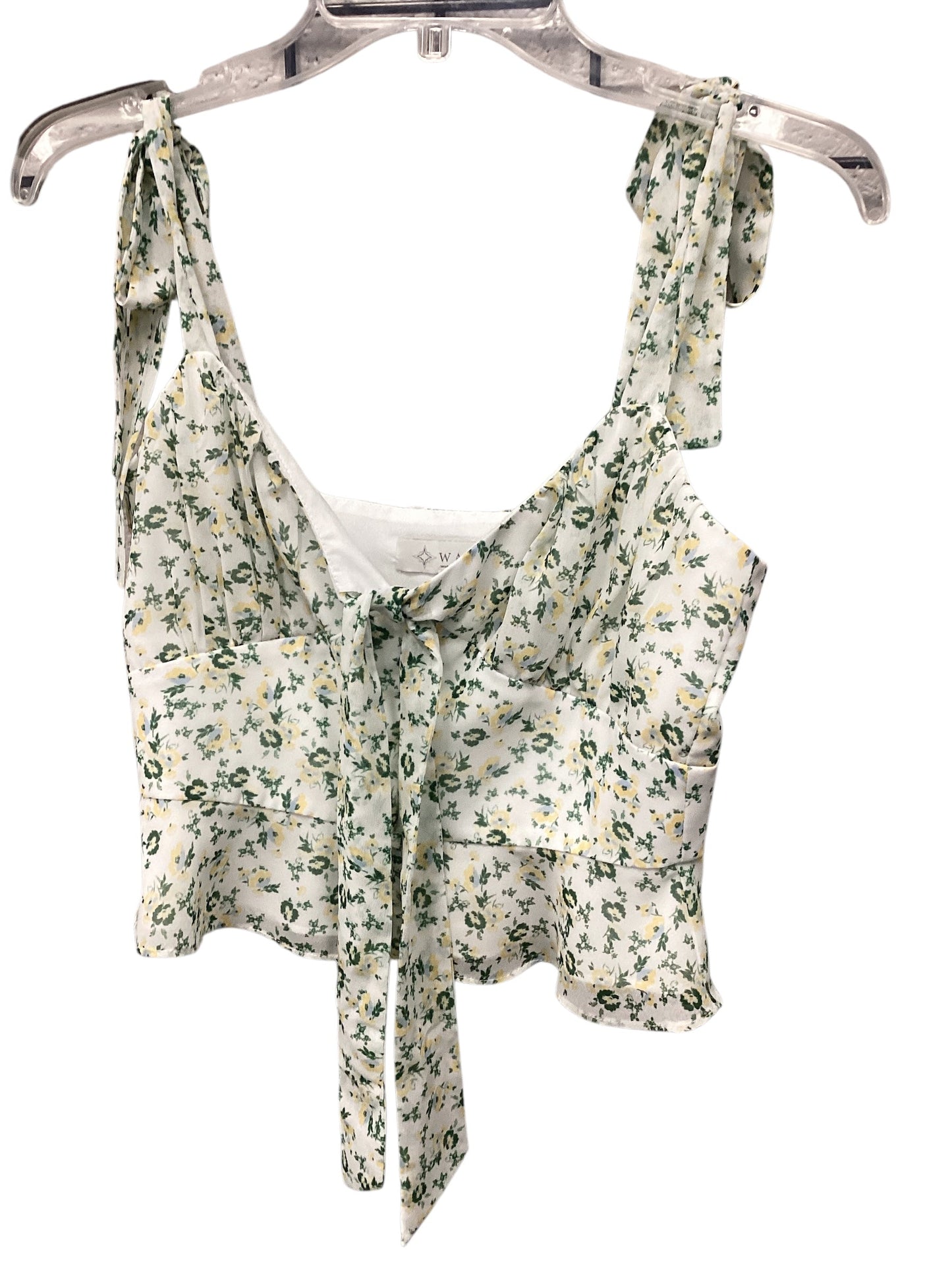 Top Sleeveless By Wayf In Floral Print, Size: Xs