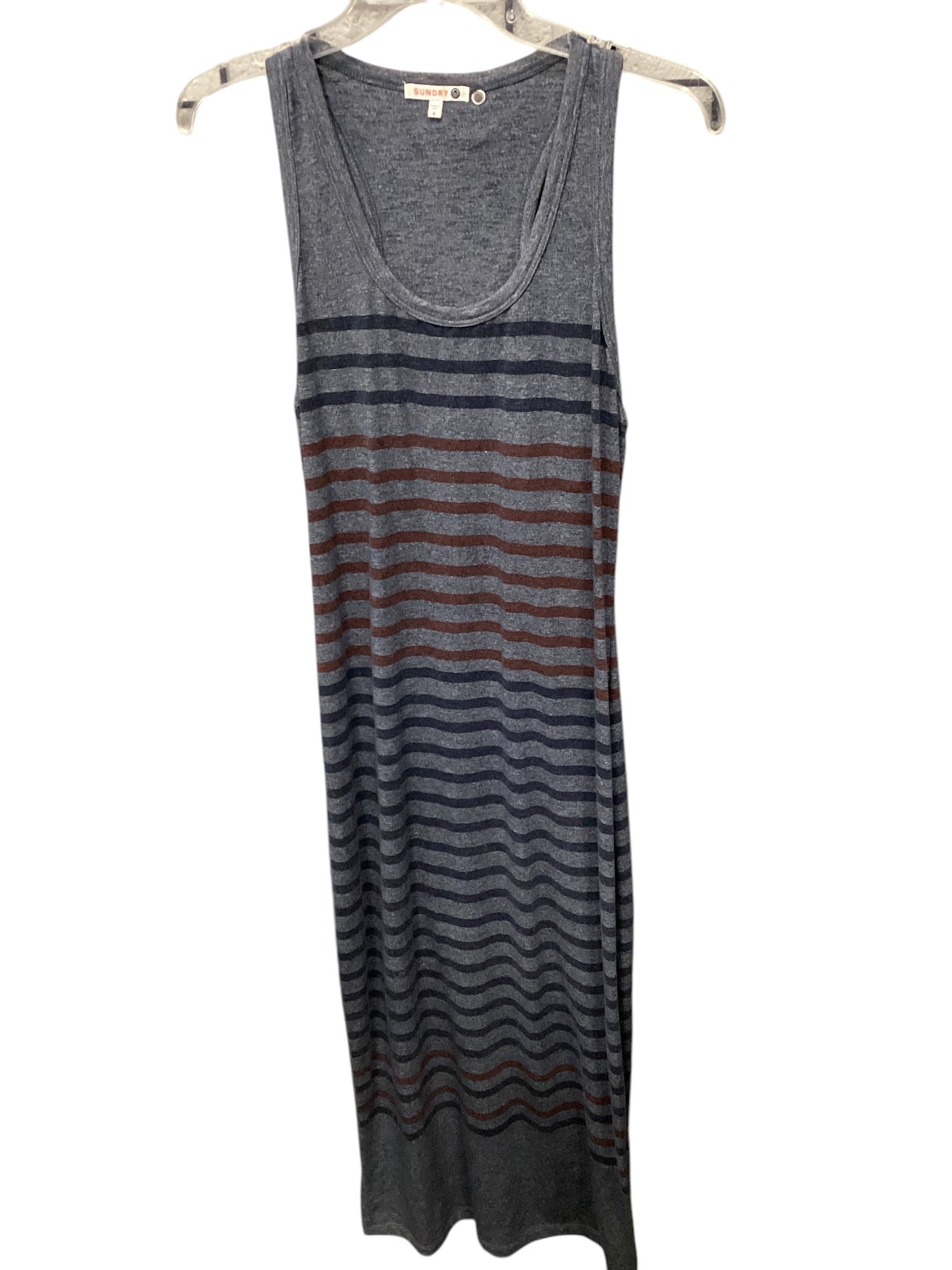 Dress Casual Maxi By Sundry In Navy, Size: S