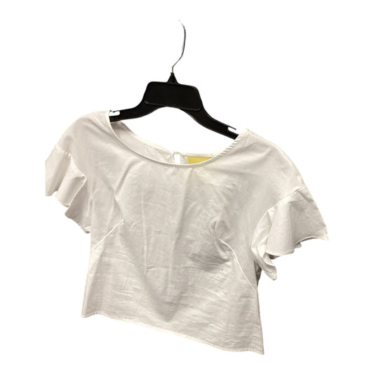 Top Short Sleeve By Maeve In White, Size: 2petite