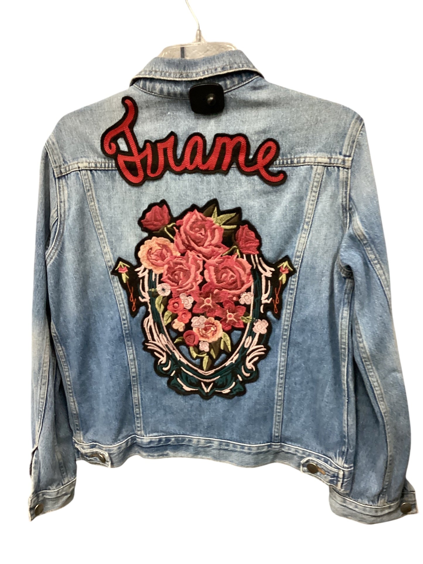 Jacket Denim By Frame In Blue Denim, Size: M