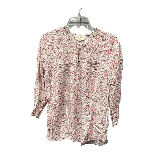 Top Long Sleeve By Cynthia Rowley In Floral Print, Size: L