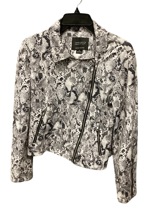 Jacket Moto By Sanctuary In Snakeskin Print, Size: M