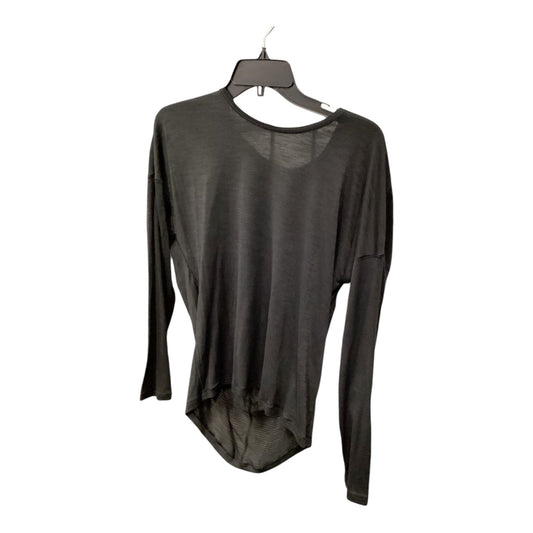 Athletic Top Long Sleeve Crewneck By Lululemon In Black, Size: S