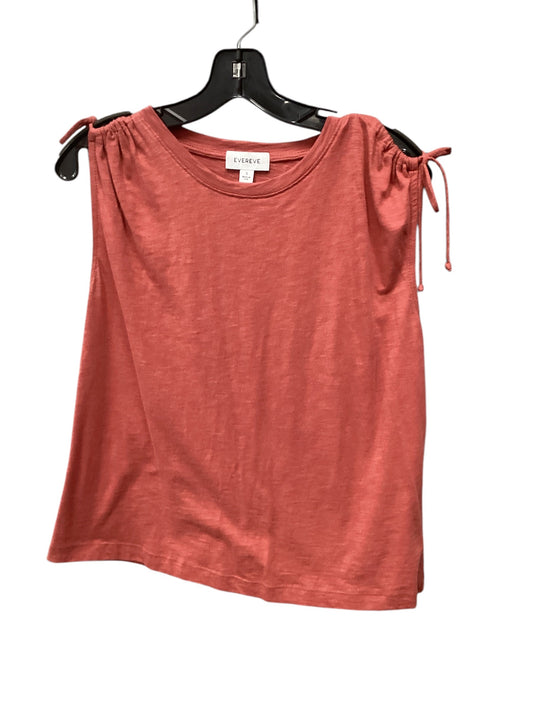 Top Sleeveless By Evereve In Orange, Size: S