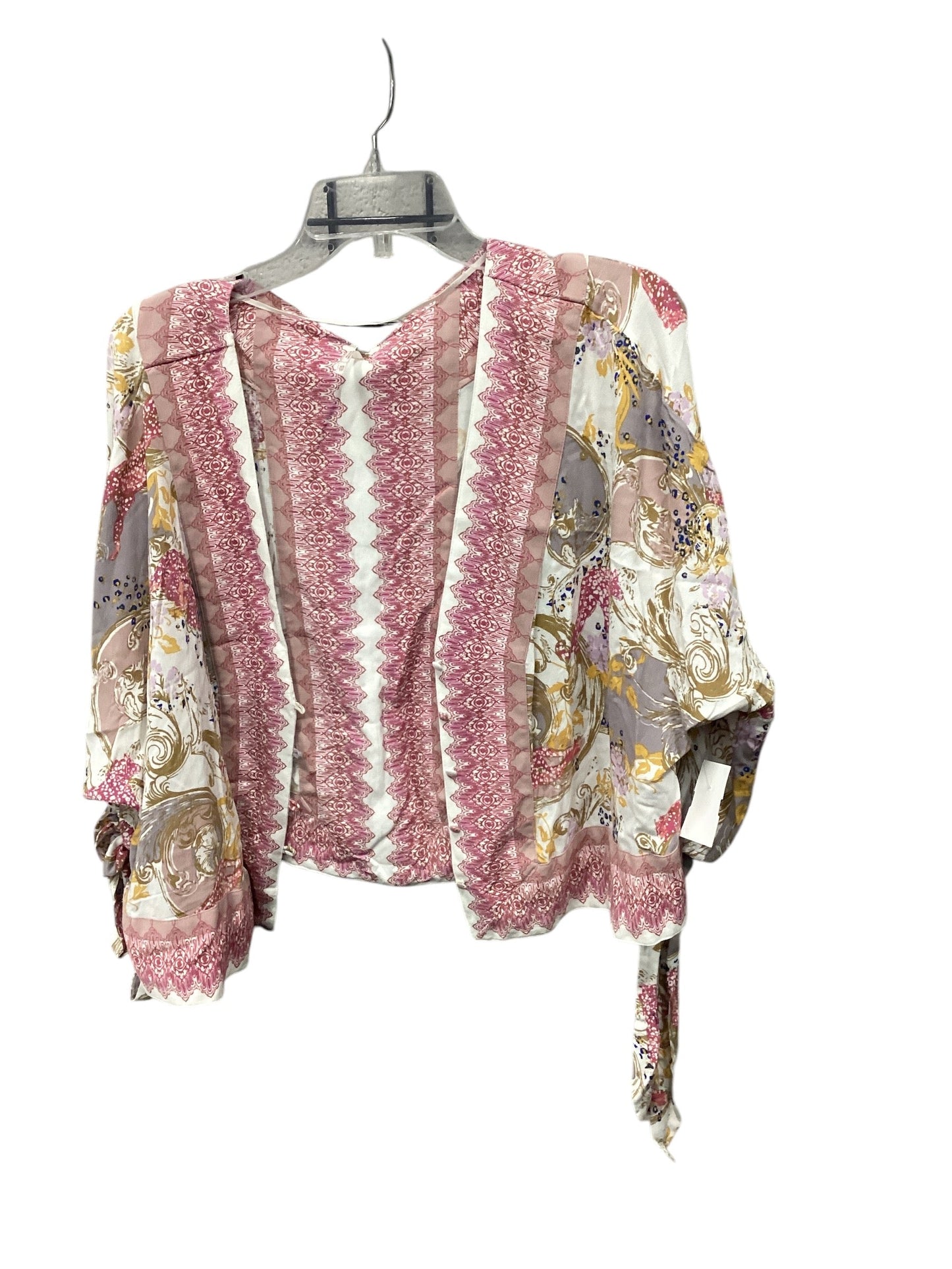 Cardigan By Free People In Paisley Print, Size: Xs