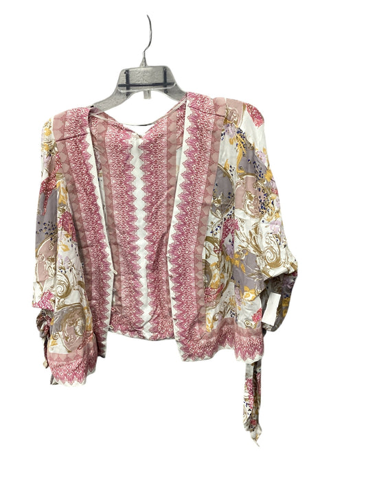 Cardigan By Free People In Paisley Print, Size: Xs