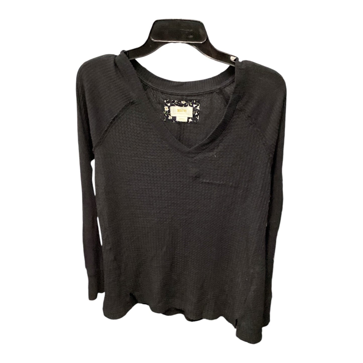 Top Long Sleeve By Maeve In Black, Size: S