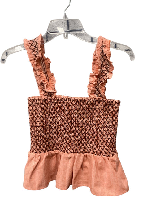 Top Sleeveless By Line & Dot In Orange, Size: S