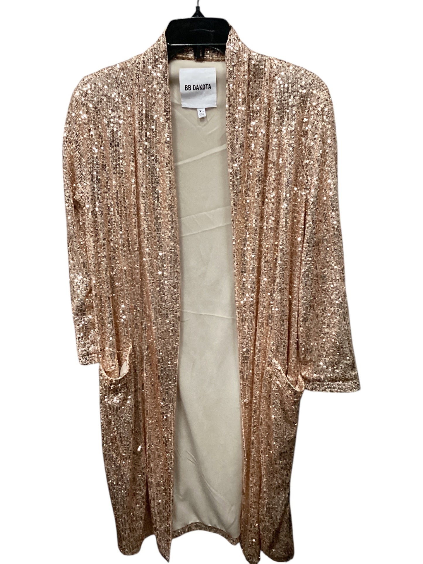 Cardigan By Bb Dakota In Rose Gold, Size: Xs