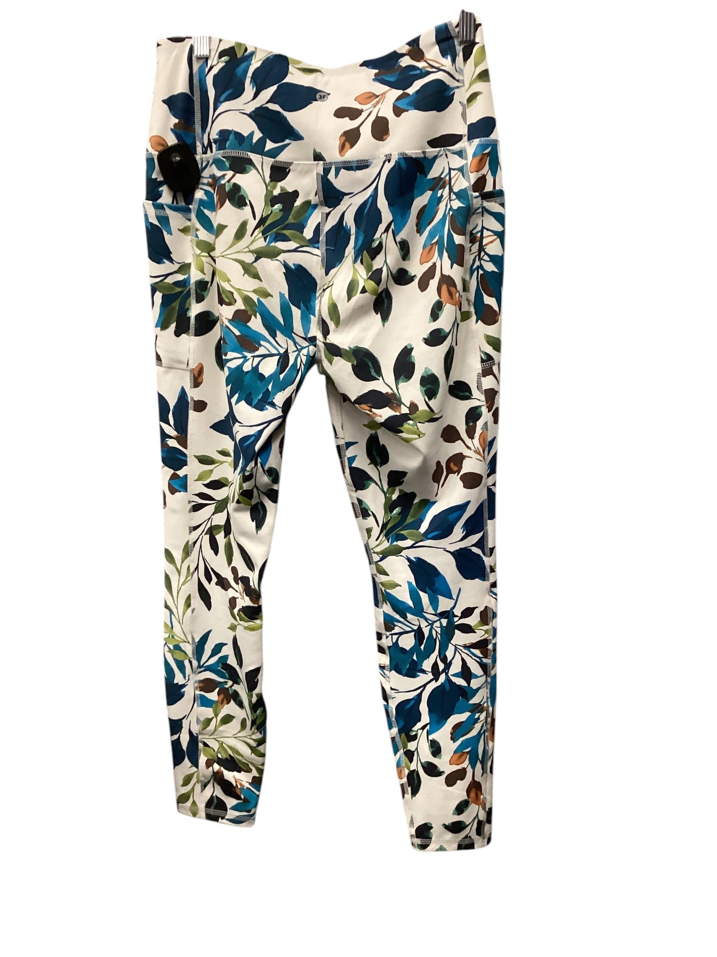 Athletic Leggings By Rbx In Floral Print, Size: L